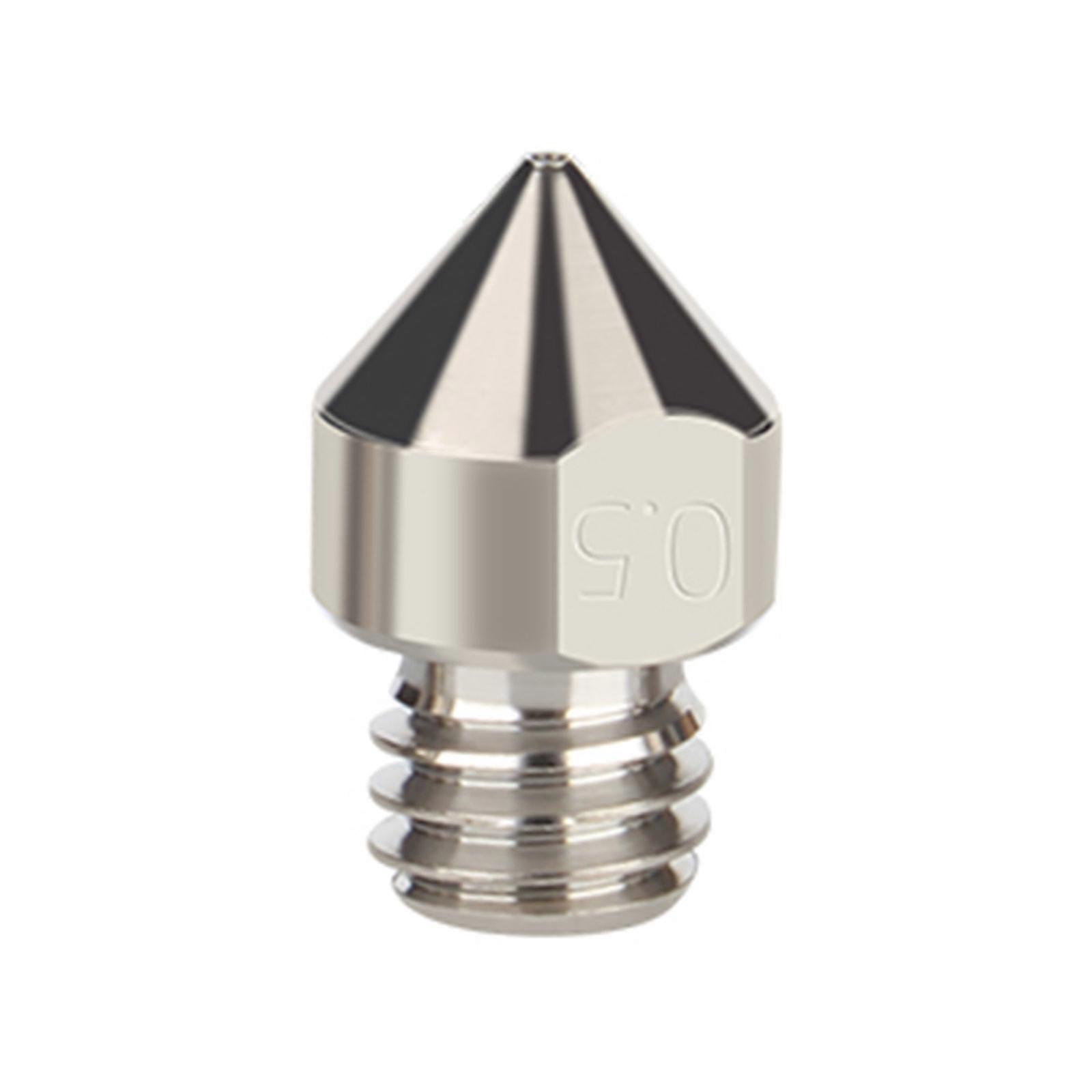 TC4 High Flow Nozzle MK8 Titanium Alloy Corrosion-Resistant M6 13mm Extruder nozzle For 1.75mmFilament 3D Printer Parts 0.5mm