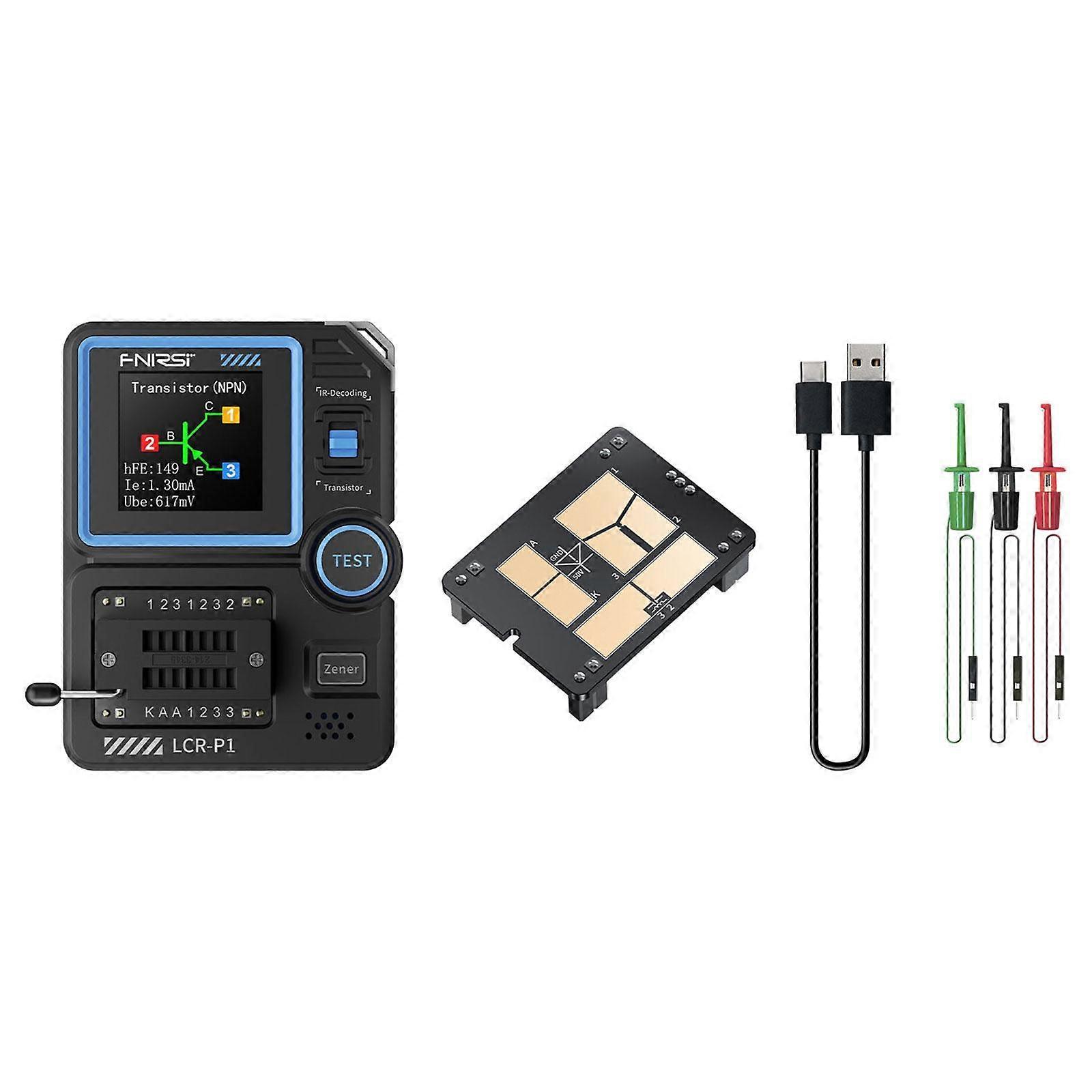 Kit tester per transistor Misuratore di transistor anti scottatura per triodo a diodo condensatore