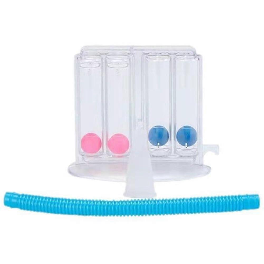 Lung Deep Breathing Trainer - 4 Ball Capacity Increasing Rehabilitation Device for Natural Lung Function Training