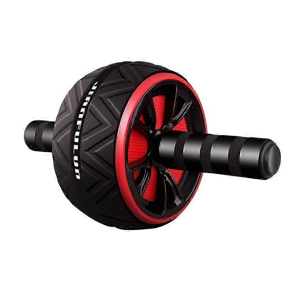 Double Wheel Ab Roller - Silent Core Workout for Men & Women (Black)