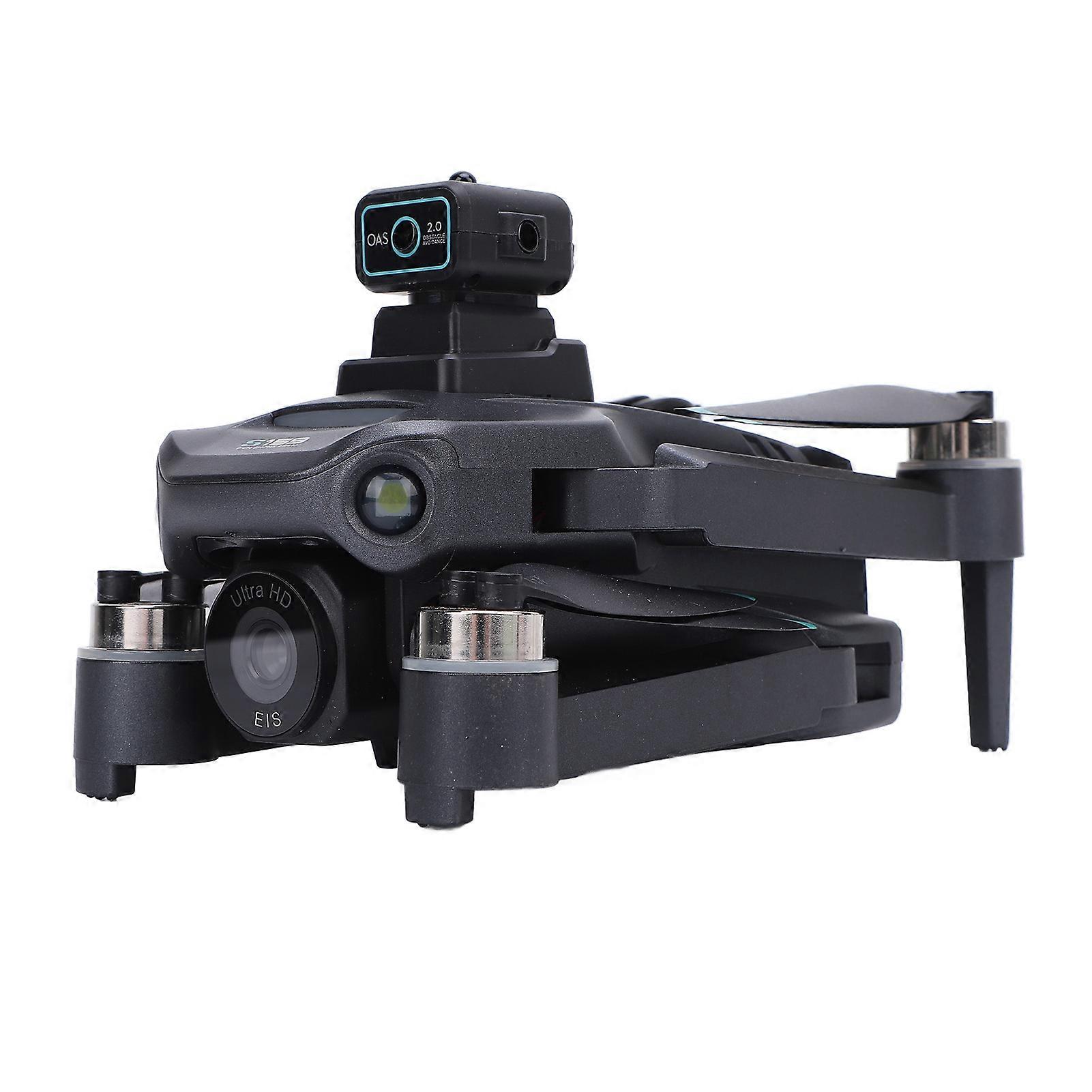 RC Drone with HD Dual Cameras 5G Wireless Obstacle Avoidance Brushless RC Quadcopter with LED Light Remote Controller APP for Kids Beginners Single B