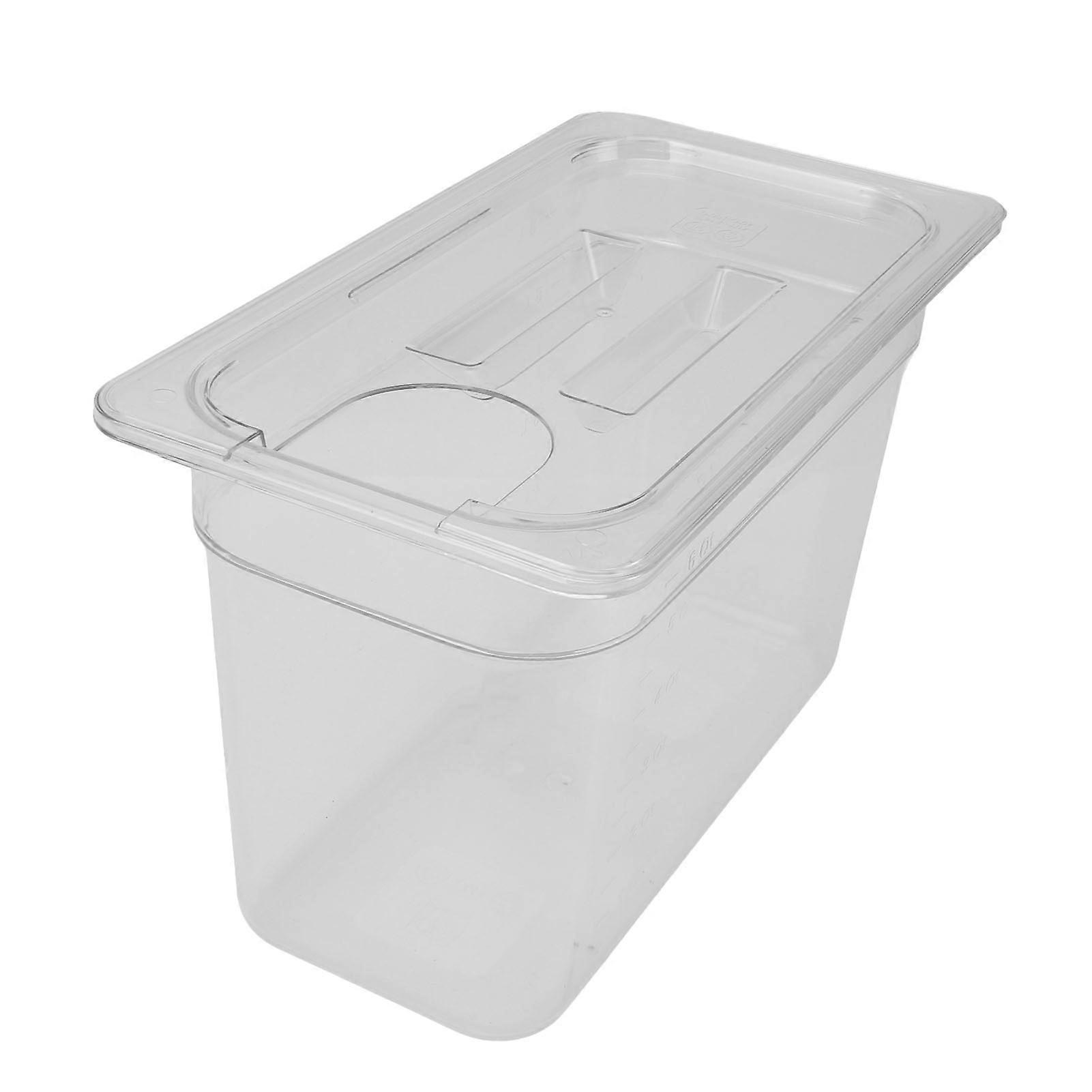 Clear Slow Cooking Container 6.9L Low Temperature Slow Cooker Storage Case Transparent Low Temperature Cooking Case for Kitchen