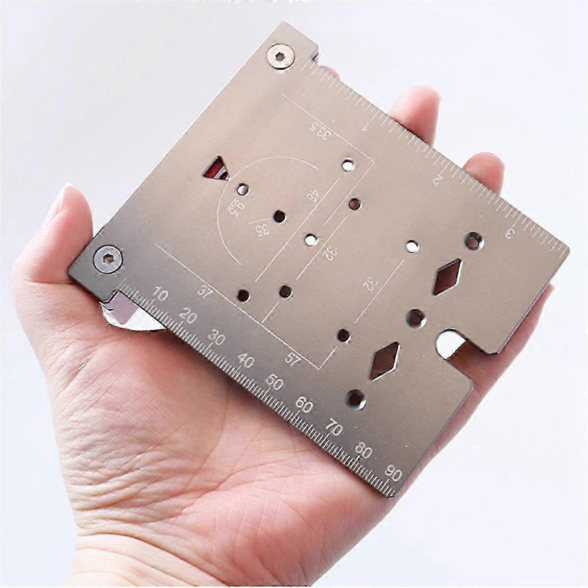 35mm Hinge Punching Locator Hinge Boring Jig with Inch Metric Scale Multi-Function Woodworking Dril