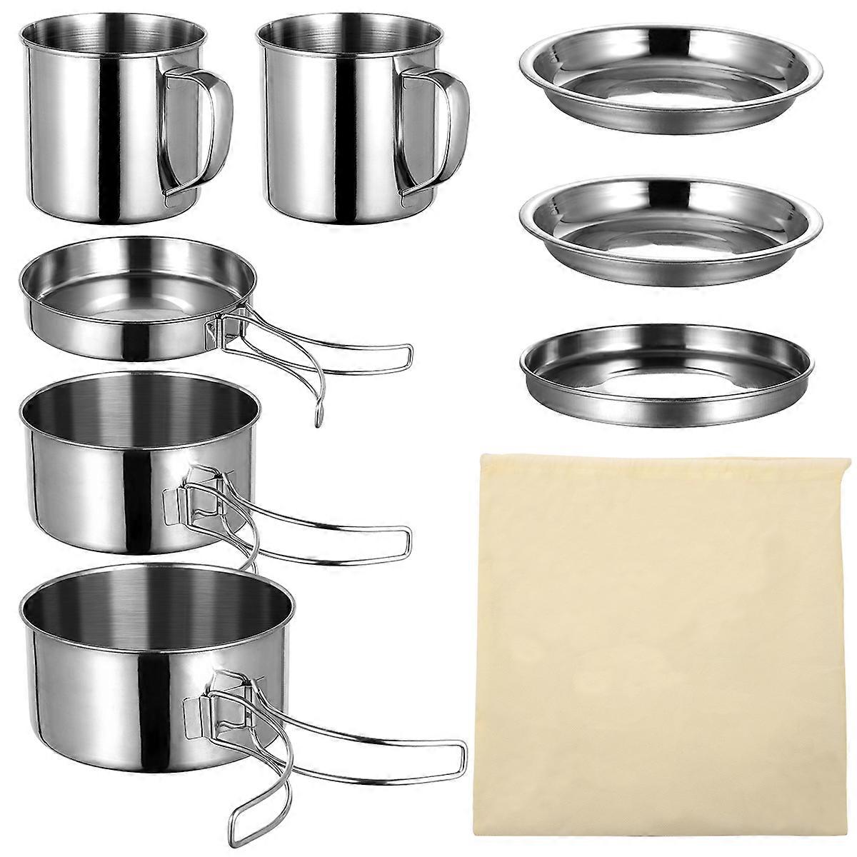 Backpacking Essentials, Camping Utensil Kit Featuring Foldable Design for