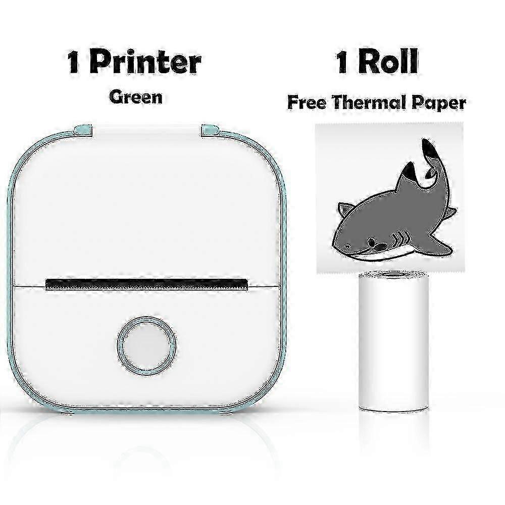Portable Mini Printer for Wireless Thermal Sticker Printing, Inkless Pocket Self-Adhesive Label Printer for Various Brands
