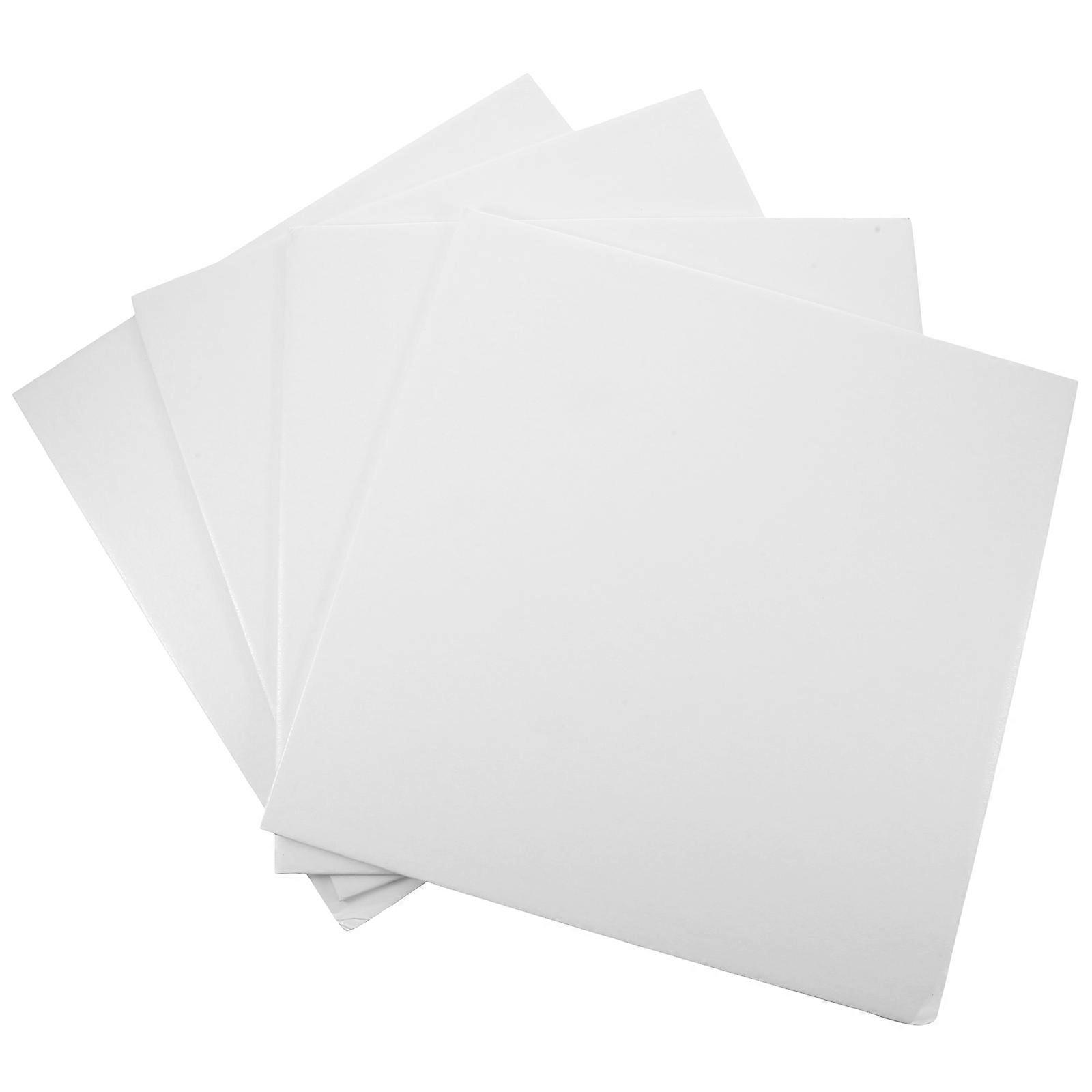 4pcs Sturdy Square Cake Boards for Mousse Cakes, Pastries, Cupcakes & Desserts – Perfect for Birthdays, Weddings & Celebrations