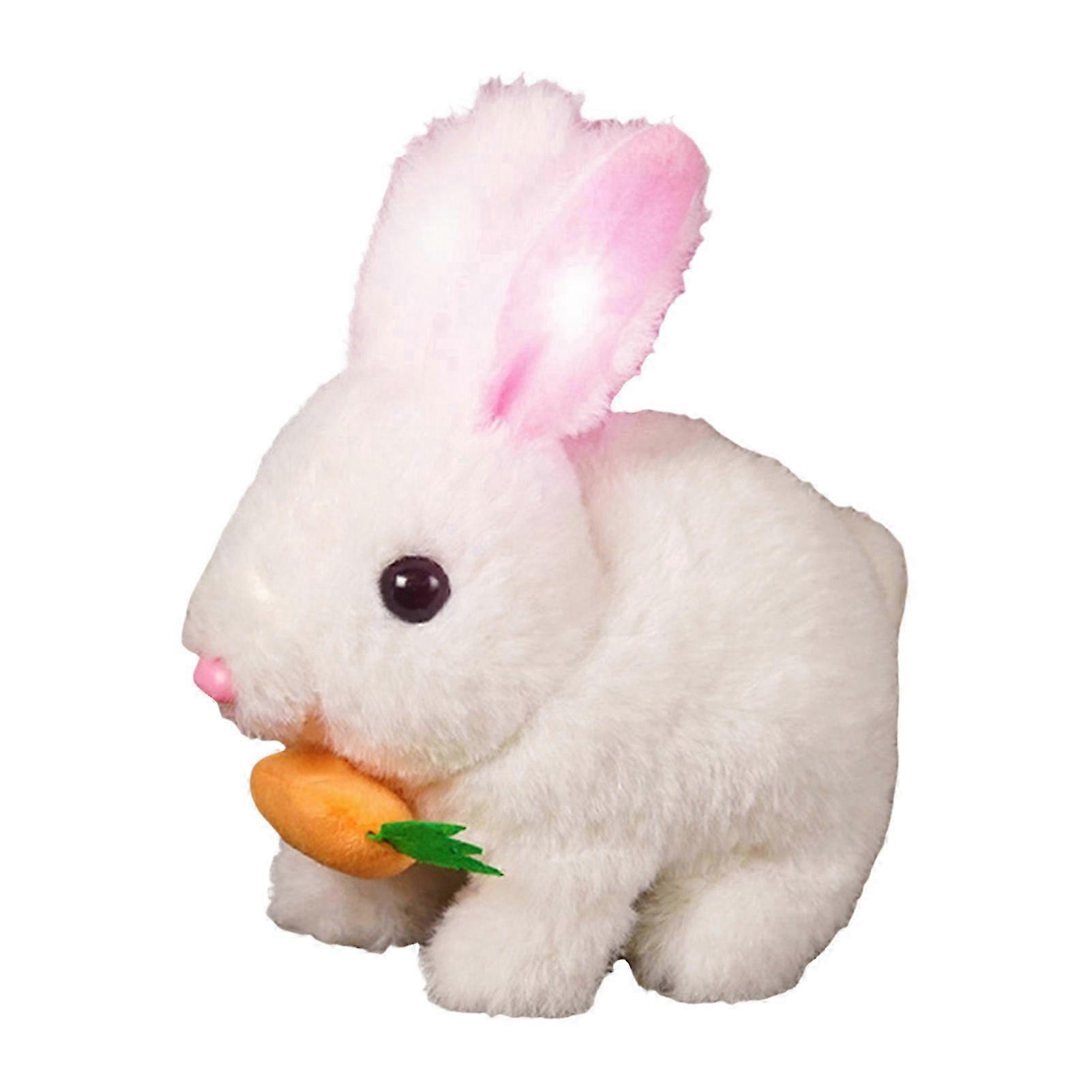 Bunby Realistic Talking Walking Bunny Toy, Easter Interactive Plush Robot Bunny