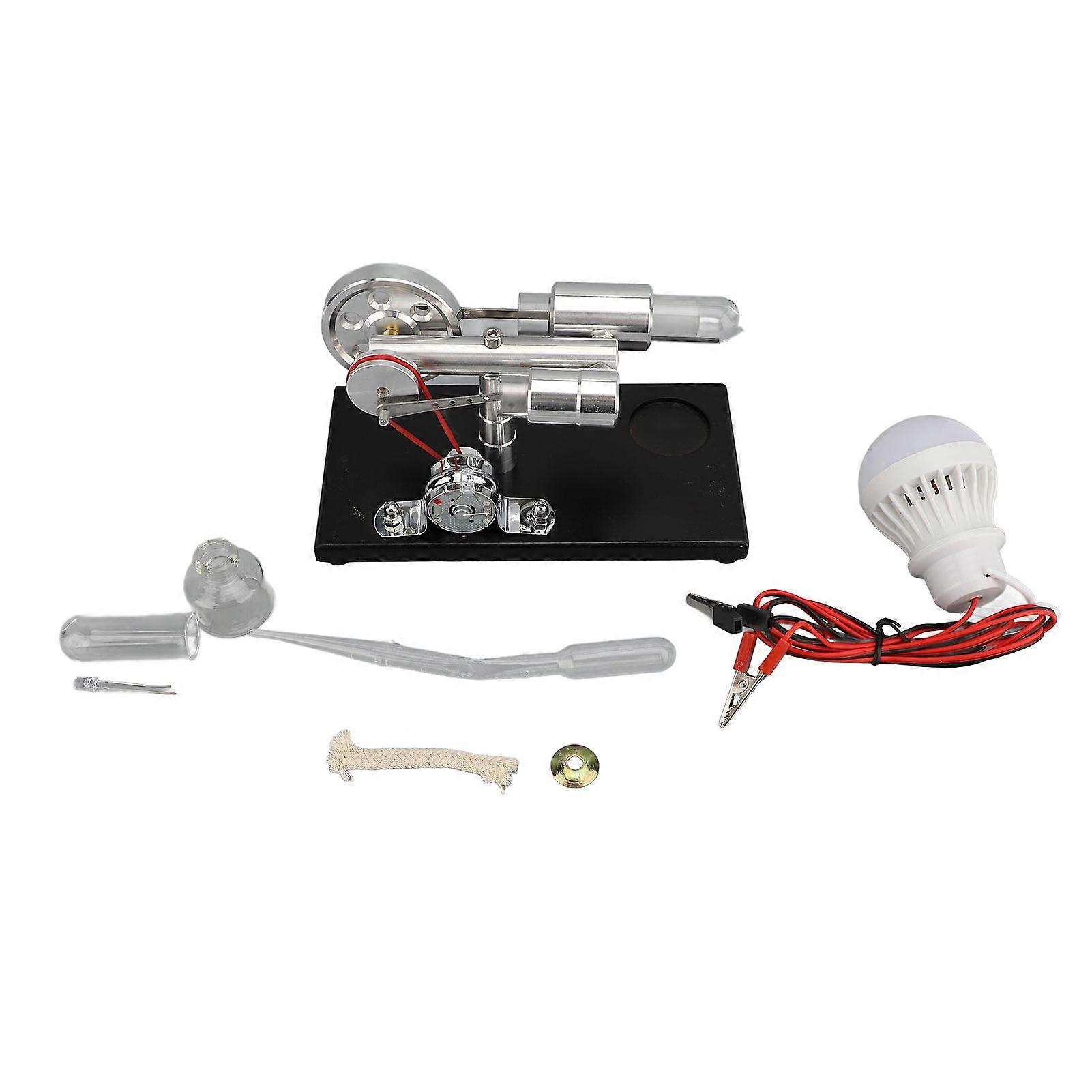 2025 Najnowszy model Stirling Model Model Kit Generator gorącego silnika sosna
