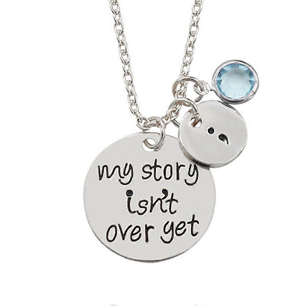 Inspiring Necklaces, Semicolon Motif, Suitable for Milestone Celebrations