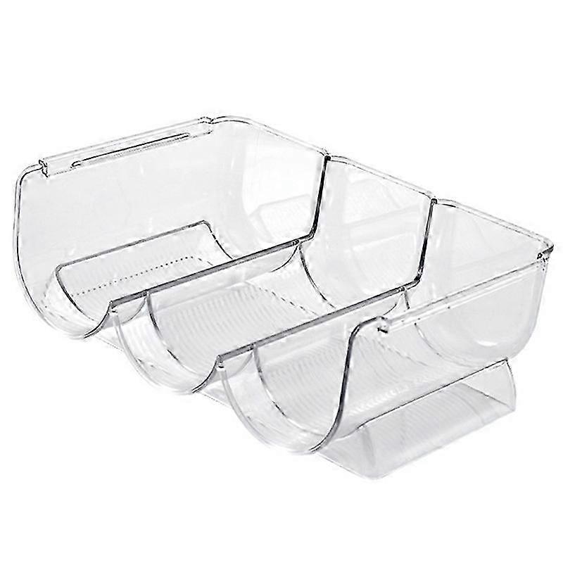 Stapelbares transparentes Weinflaschenhaltergestell für Home Display - 3 Stück