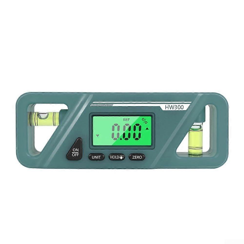 Digital Angle Gauge With LCD Display And Magnetic Mounting For Precision Alignment, Blue