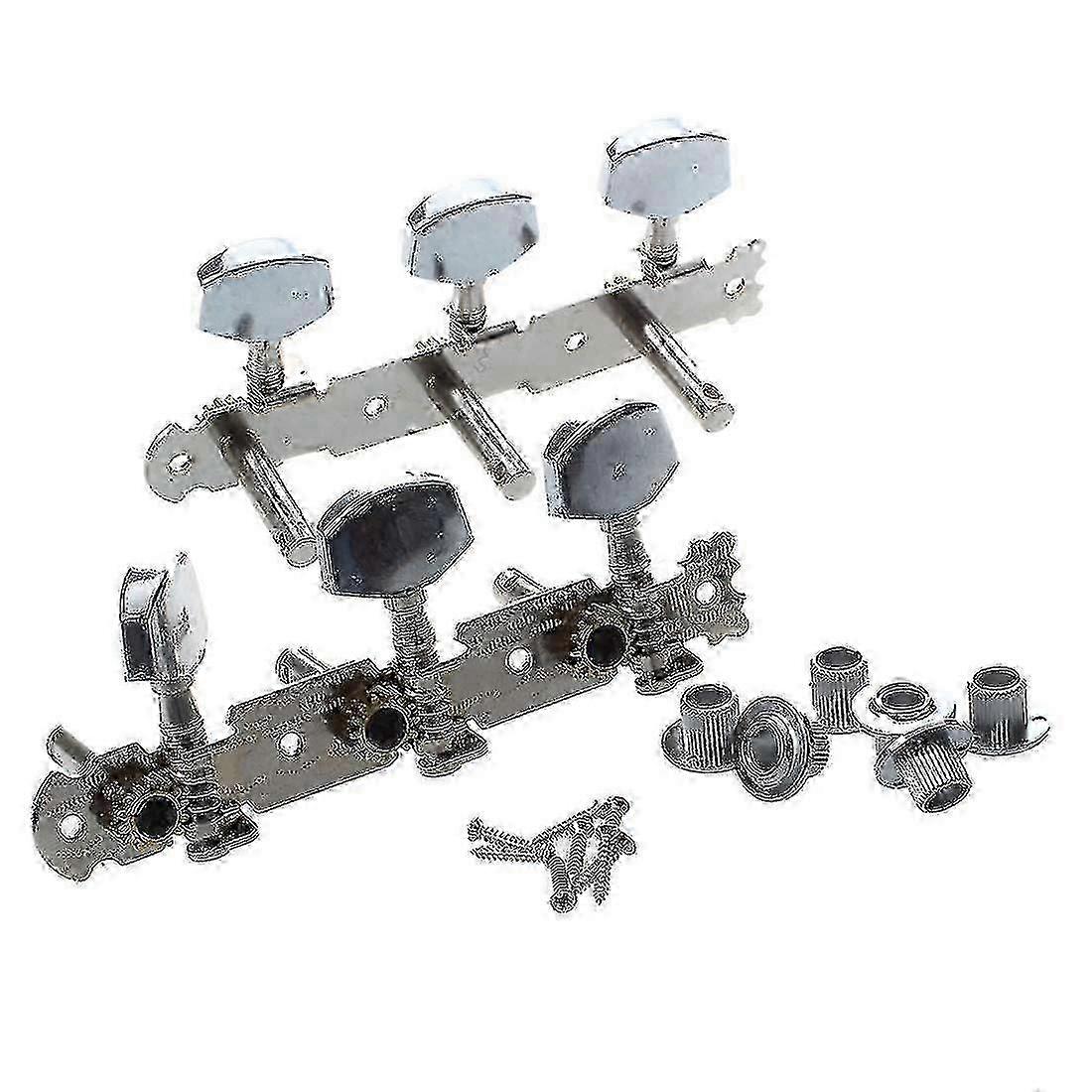 Silver Tone Metal Gitarr Head Tuning Keys Peg 2 st hwy