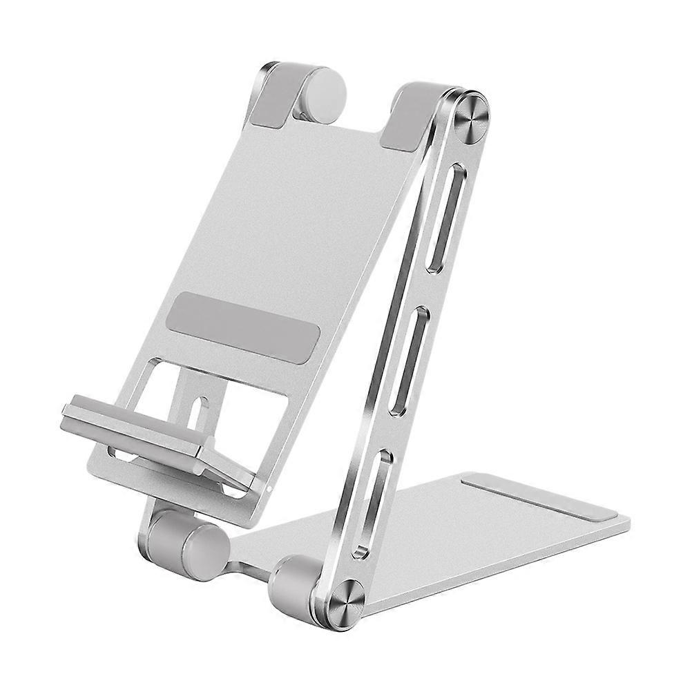 Multi-Functional Tablet Rack Aluminum Alloy Phone Holder Foldable Design Mobile Phone Tablet Stand 14X7.55X1.5CM 1Pack