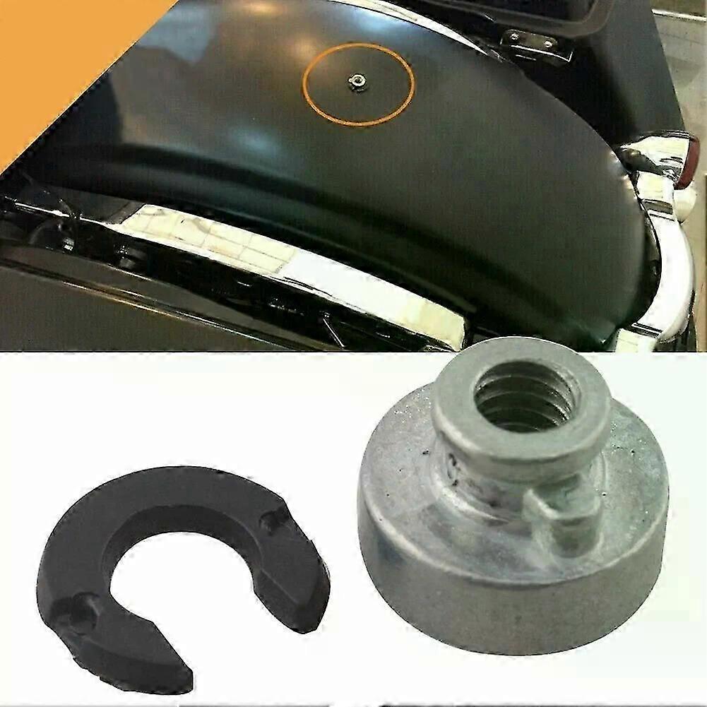 Motorcycle Rear Fender Seat Nut Kit Comes With Both The 1/4-20 Threaded Nut And Retaining Clip Suitable for  Harley Mount Nut Bolt