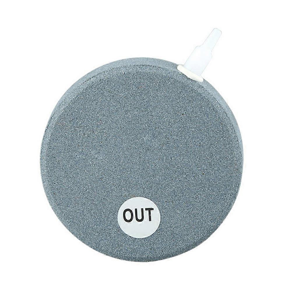 Fish Tank Oxygen Diffuser Round Disc Shape Lower CO2 Aquarium Use Grey Color 4Pcs