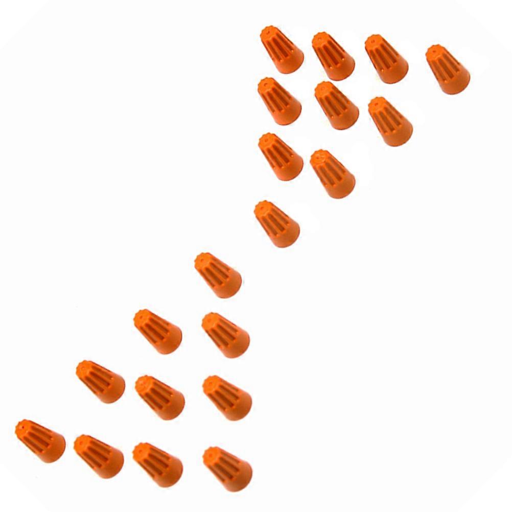 Electrical Cable Connectors Wire Crimps Closed End Terminal Insulation Reusability 100Pcs Orange
