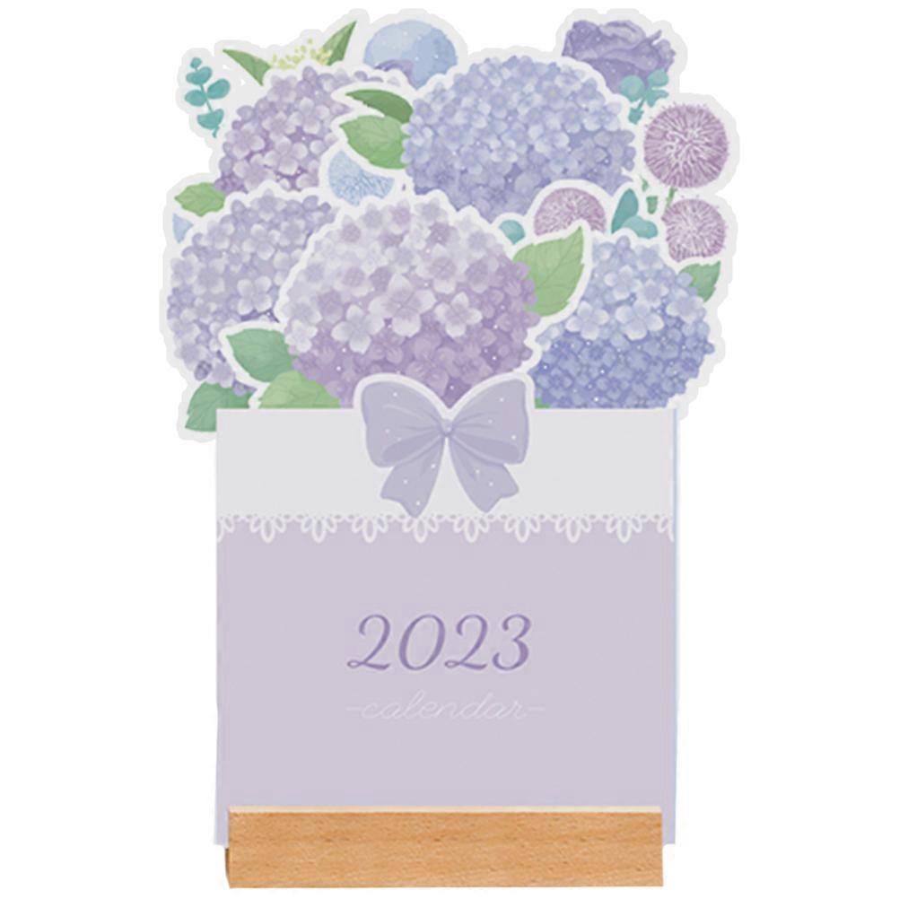 Calendar For Desk Practical Floral Calendar 2023 For School Use Multi Color 2.00cm Thickness To-Do List 1Pack