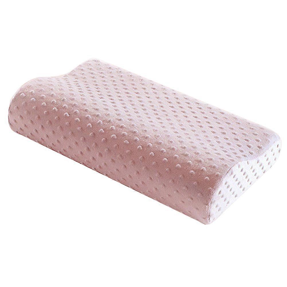 Pillow for Bed Memory Pillow Pink 50 x 30 x 8 cm Eases Neck and Shoulder Pain Style 1Set