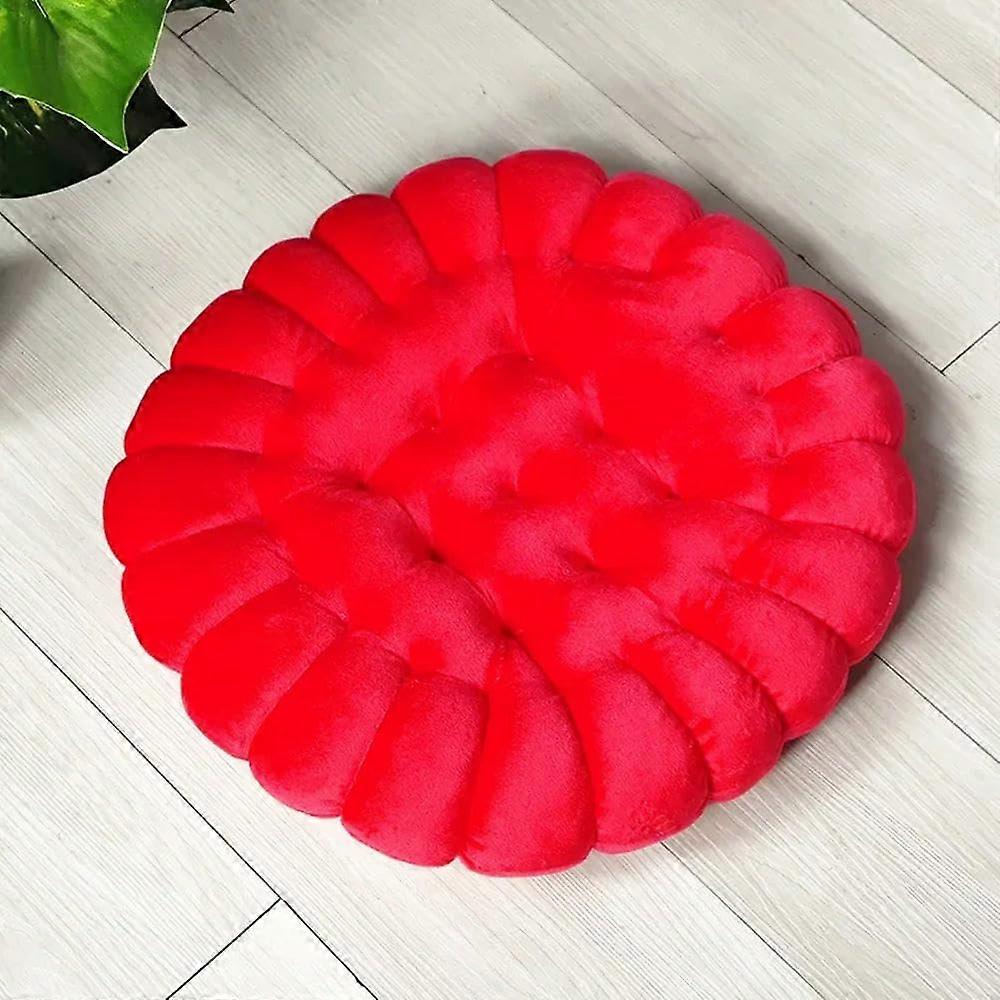 Cushion cookies, soft plush seat cushion, Nordic style, round, red, 40 x 40 cm