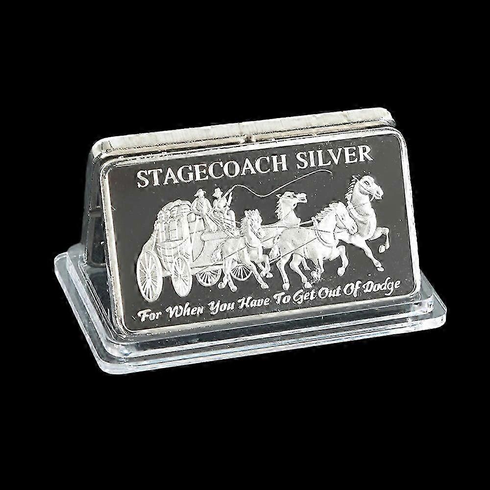 1/4 oz .999 Fine Silver Divisible Bar with Stagecoach Design