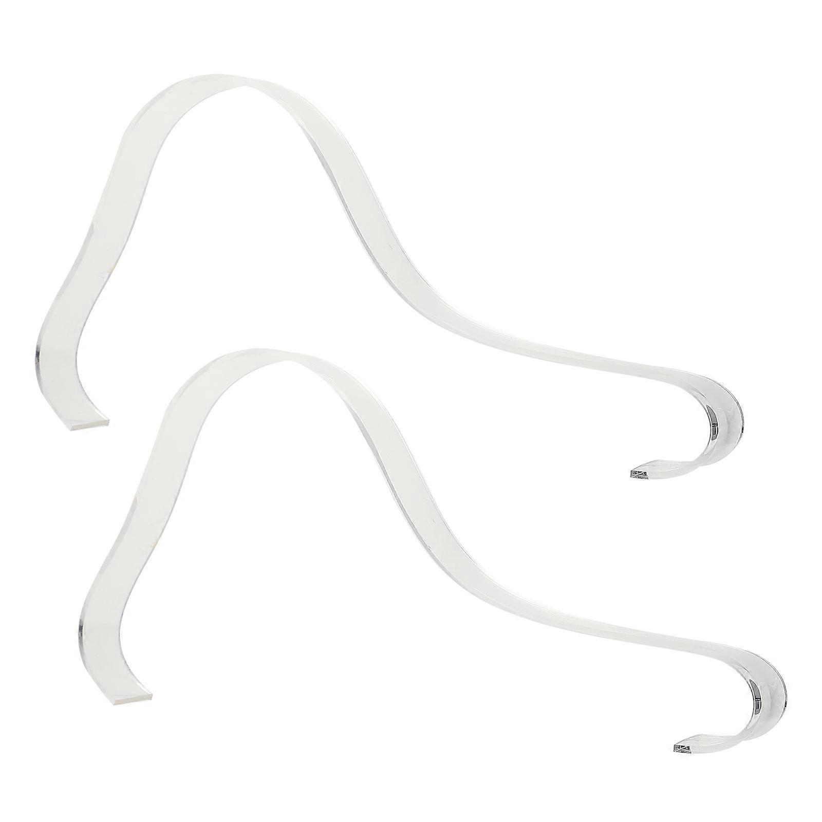 Transparent Acrylic Display Rack for Sandals and High Heels 5 Pieces