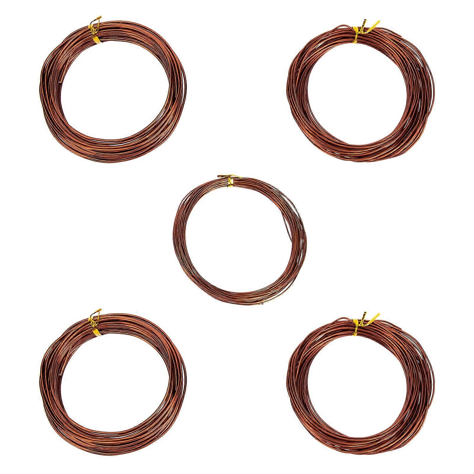 Aluminum Bonsai Training Wire Gardening Tools Diy Projects 20x3cm 1/1.5/2.0mm 5 Rolls