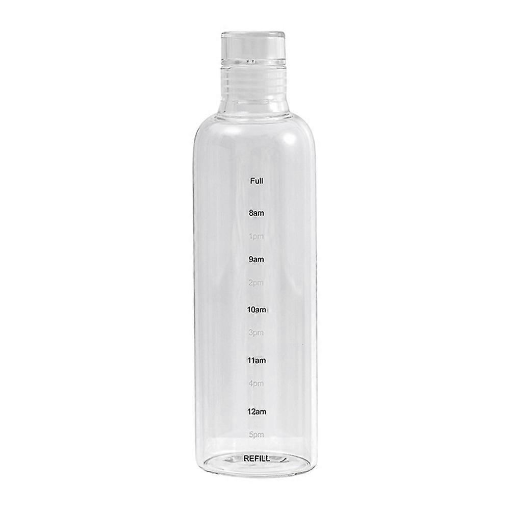 Portable Water Bottle Transparent Cylindrical Design Anti-Leakage Suitable For Travel 1Set
