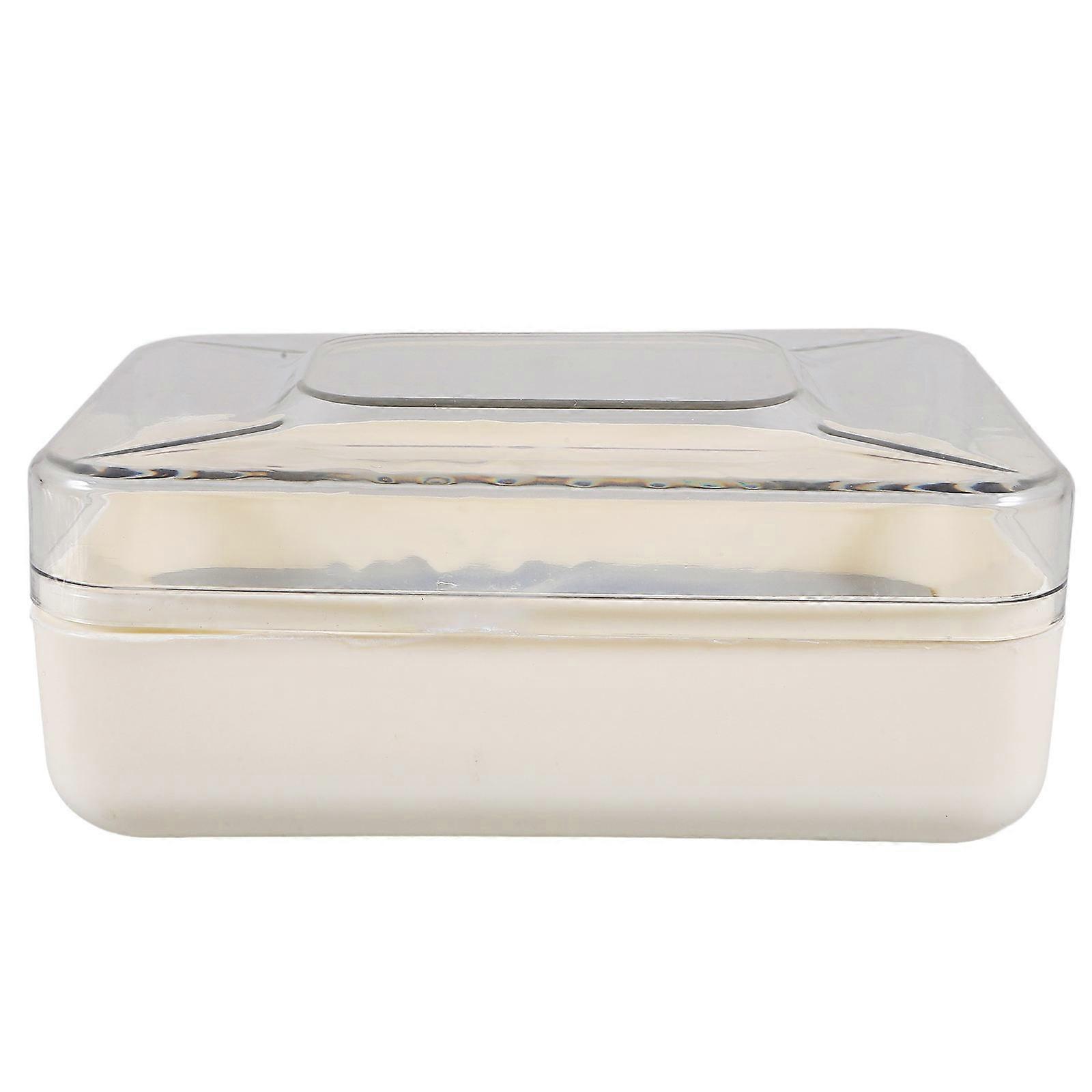 Portable Leakproof Soap Case for Travel with Tight Seal Ideal for Storage in White Color Made of PP