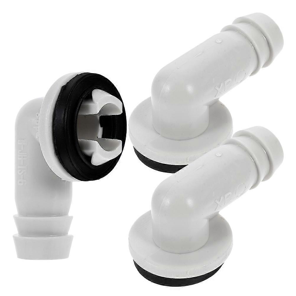 Air Conditioning Parts Ac Drain Hose Adapter For Outdoor Installation Light Grey Abs Leak-Proof 3Pcs