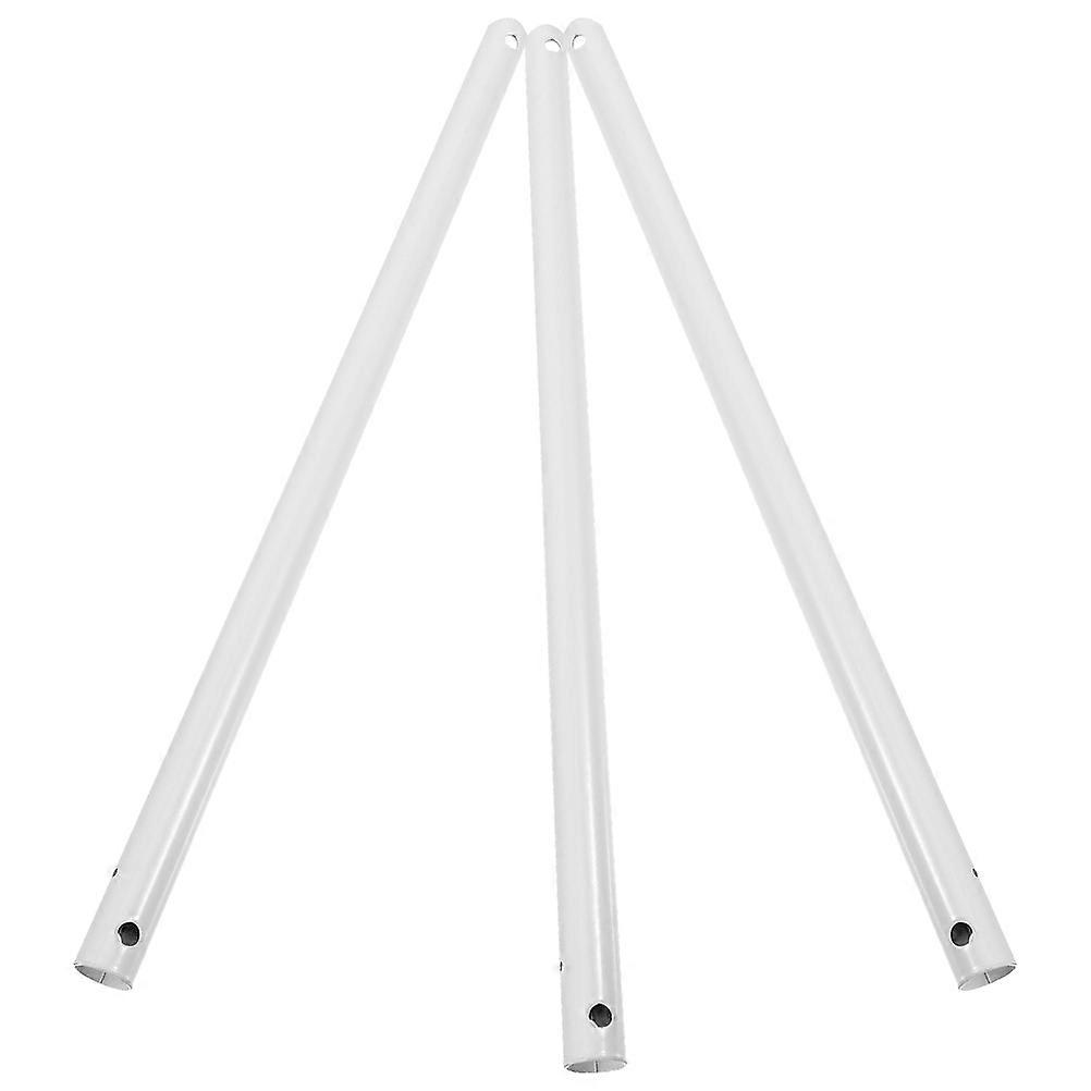 Ceiling Fan Extension Rod For Home Use Elegant White Iron Support 3Pack