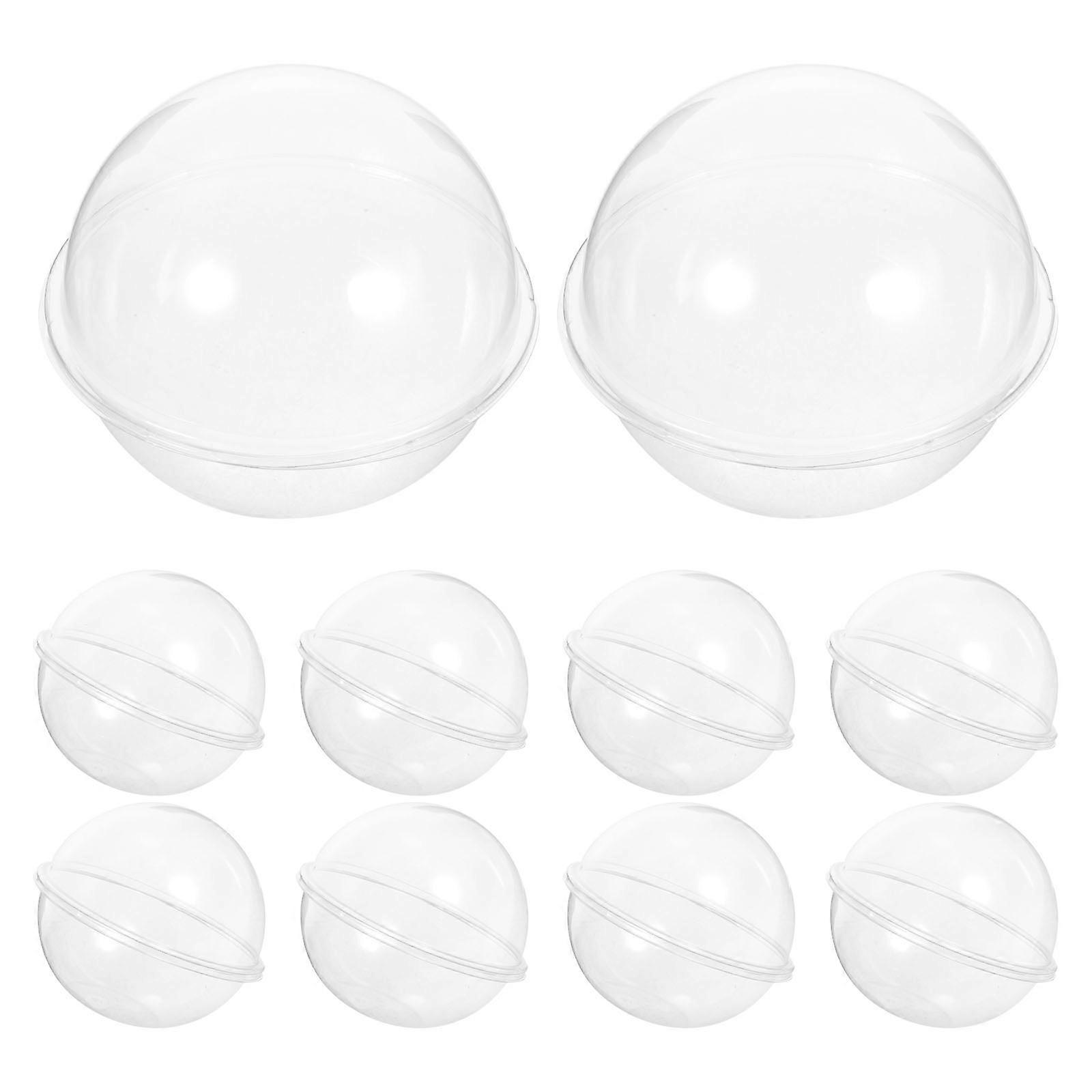 Cupcake Muffins Box For Baking With Dome Shape In Transparent 10Pcs