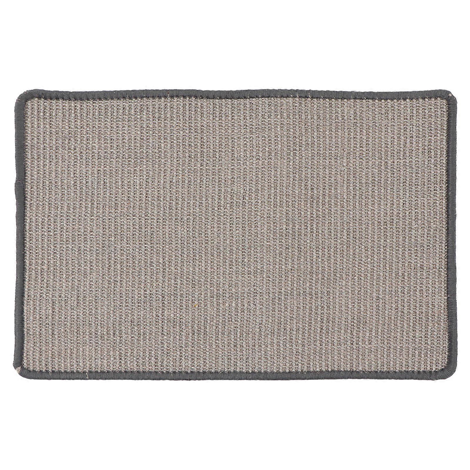 Cat Scratching Mat Sisal Pet Carpet Indoor Use Grey 60.00X40.00X0.50CM Cushion 1Pack