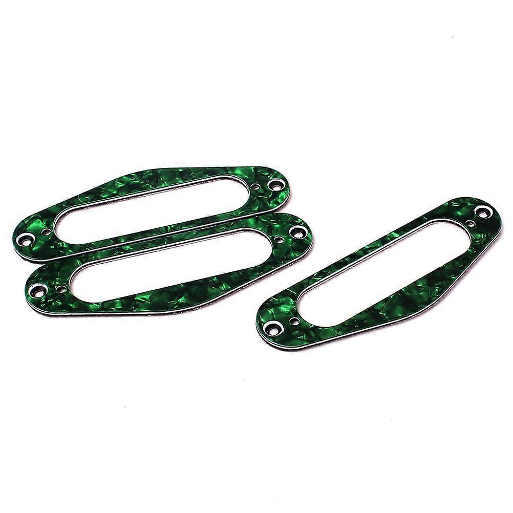 Electric Guitar Pickupsingle Coil Pickup Gb405f Guitar Pickup Frame Mounting Ring Flat Tl Style Electric Guitars Green 3Set
