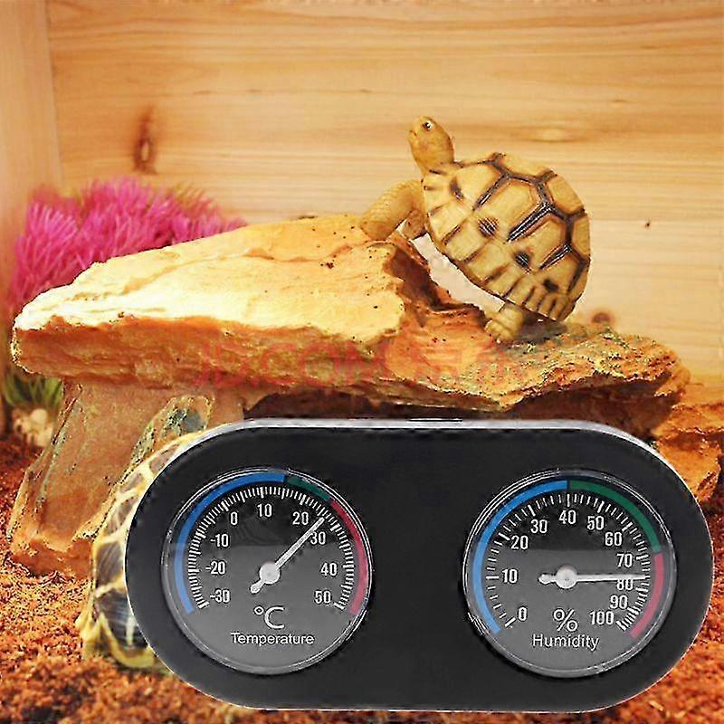 Reptile Tank Thermometer Hygrometer for Monitoring Temperature and Humidity in Vivarium