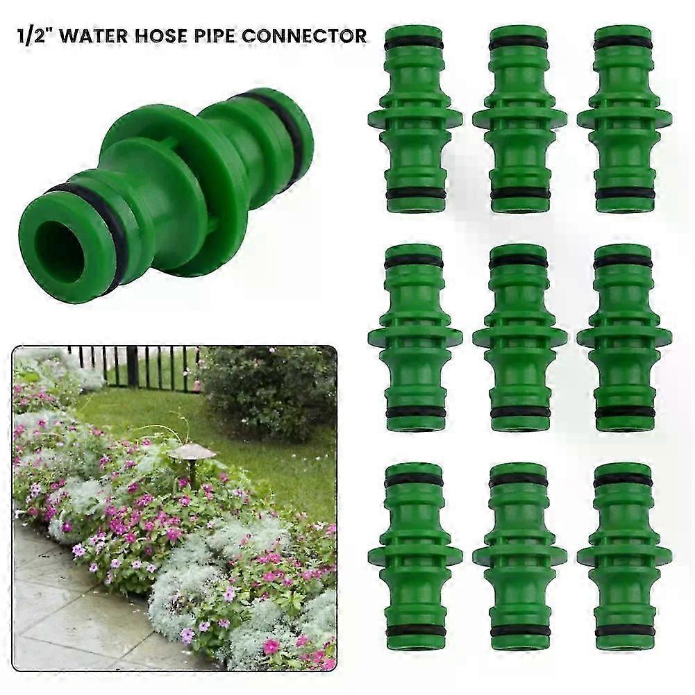 10Pcs/set Hose Pipe Connector Garden Watering Hose Quick Connector 1/2 End Double Male Hose Coupling Joint Adapter