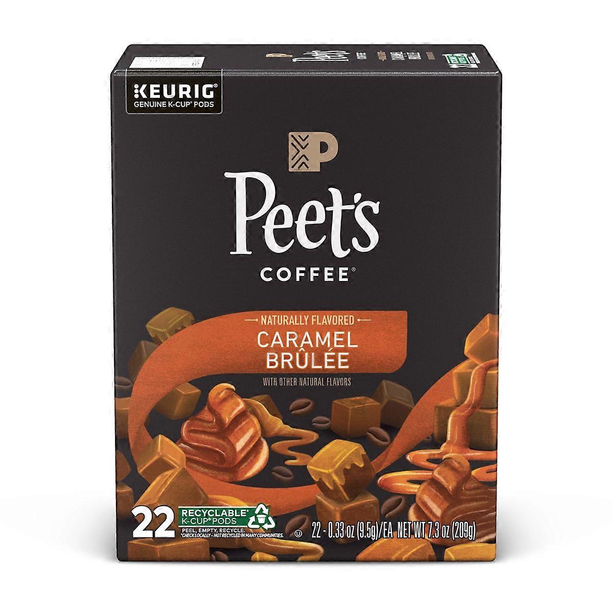 Peet's Coffee Caramel Brûlée Medium Roast - Keurig K-cup - 22ct/7.3oz
