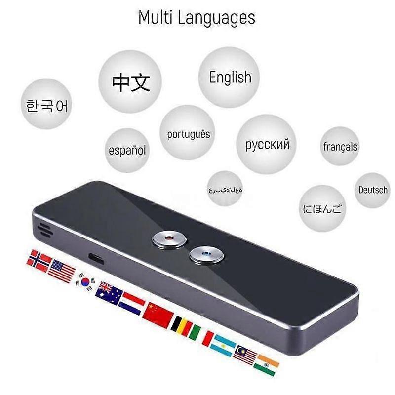24G Bluetooth Pocket Smart Interpreter Real Time Speech Multilingual Translator -XIF