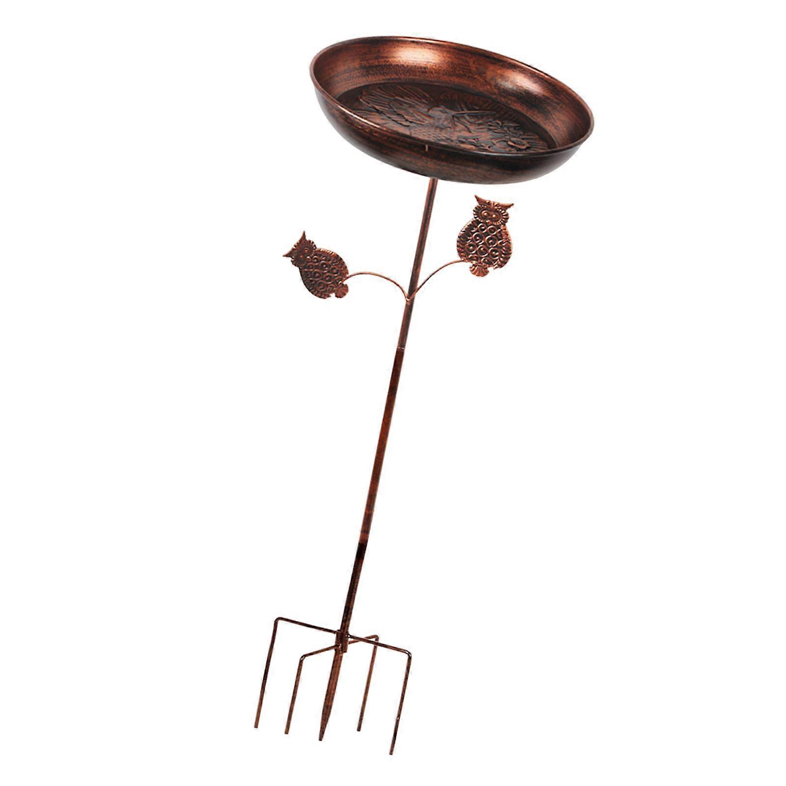 Ulkona oleva lintukylpy Helppo asentaa 5-piikkinen pohja takapihan nurmikolle