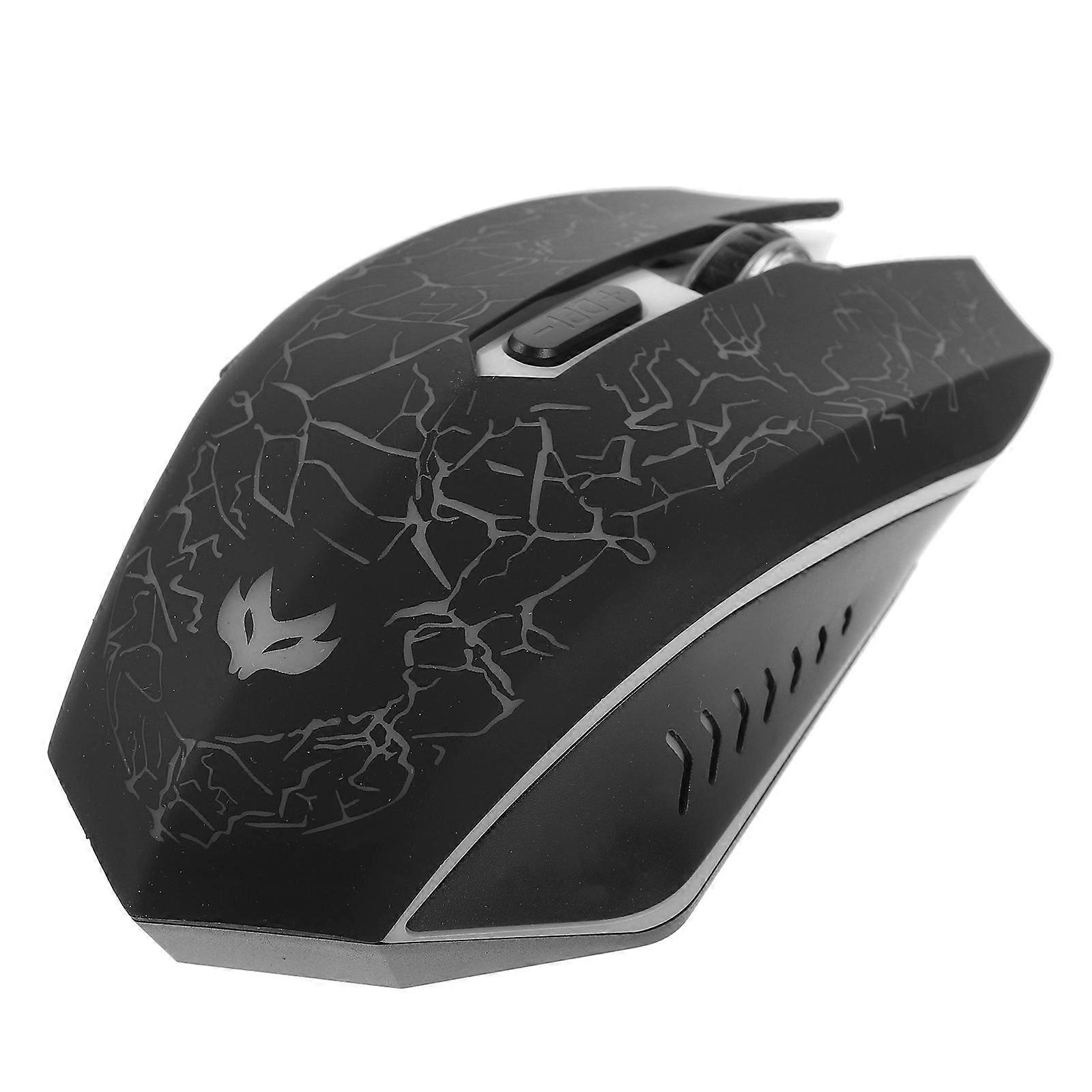 Wireless Mouse for Laptop with Response and Type C Charging Black Computer Use Small Size