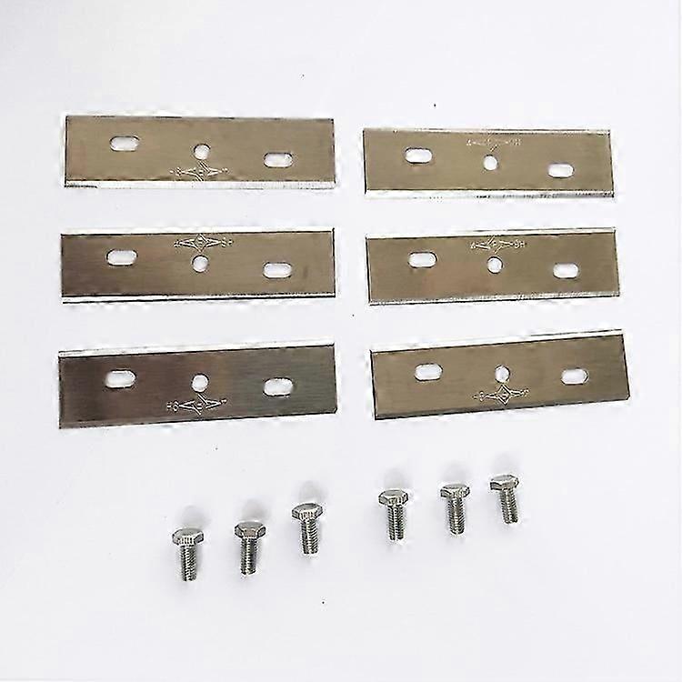 6 stk/sett Gressklipperblader til AL-KO Robolinho 500/700/1150/1200/2000 Reservedeler rustfritt stål