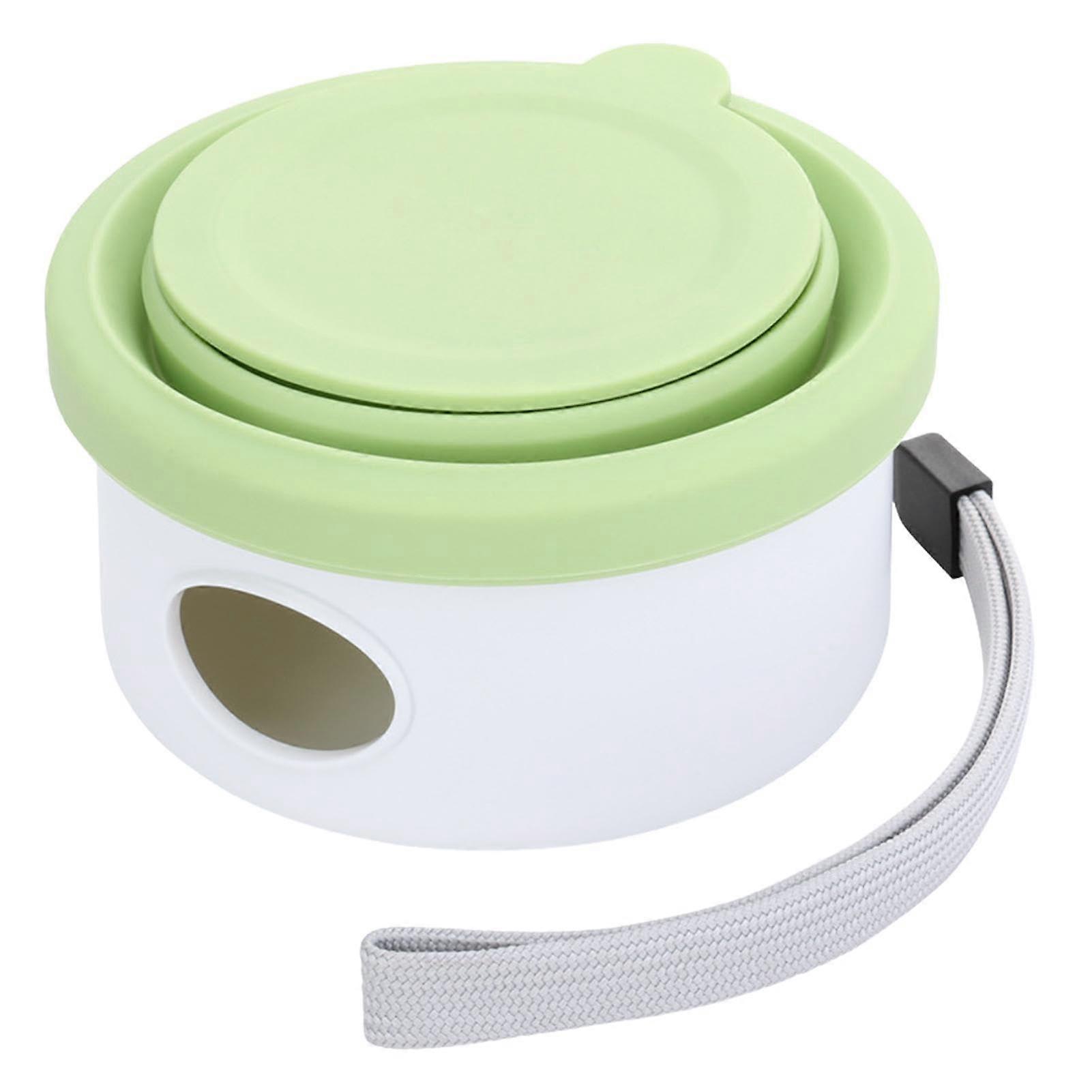 Portable Dog Travel Bowl – Pet Snack Container with Poop Bag Holder
