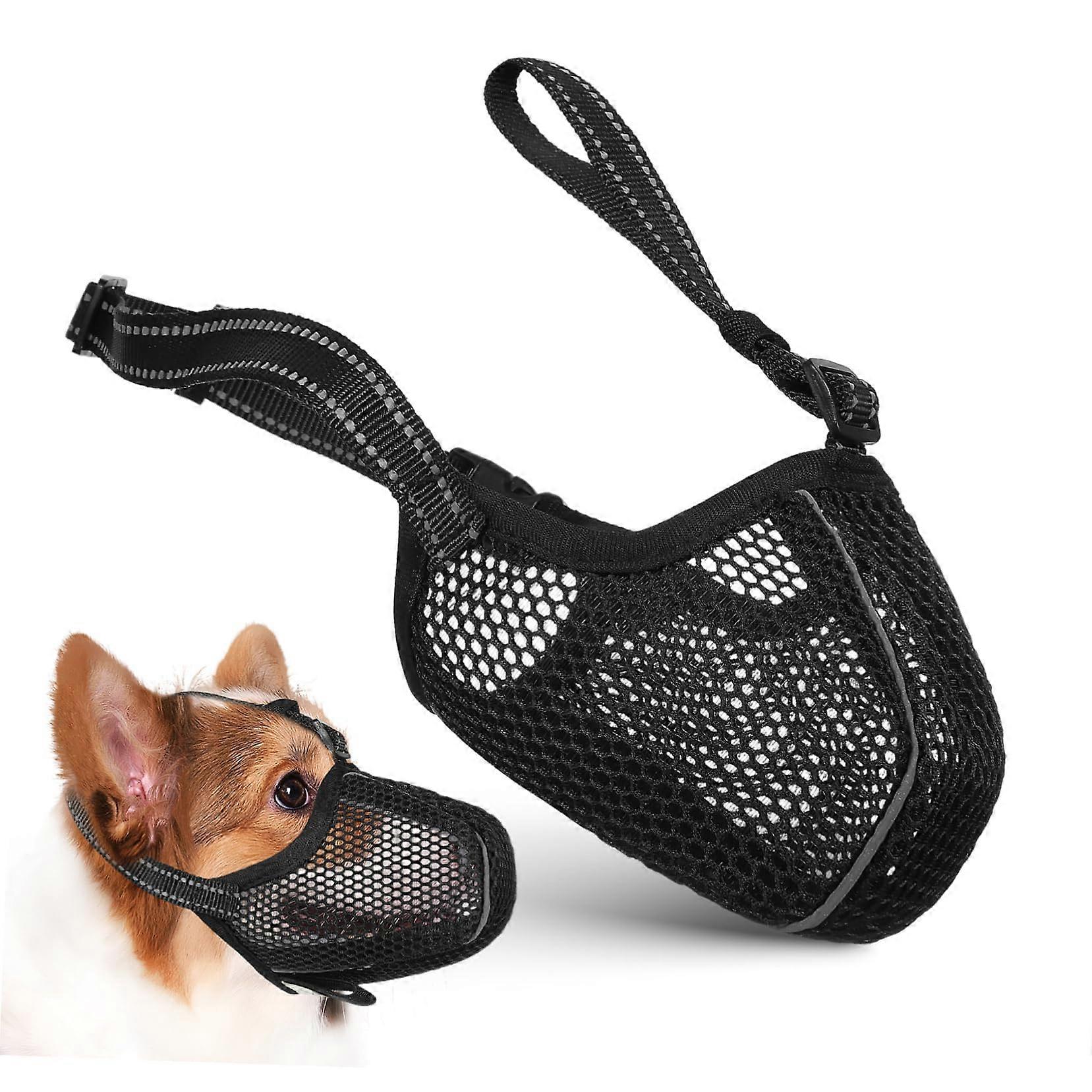 Adjustable Breathable Muzzle for MediumSized Dogs, Protects Against Chewing and Biting for Daily Use
