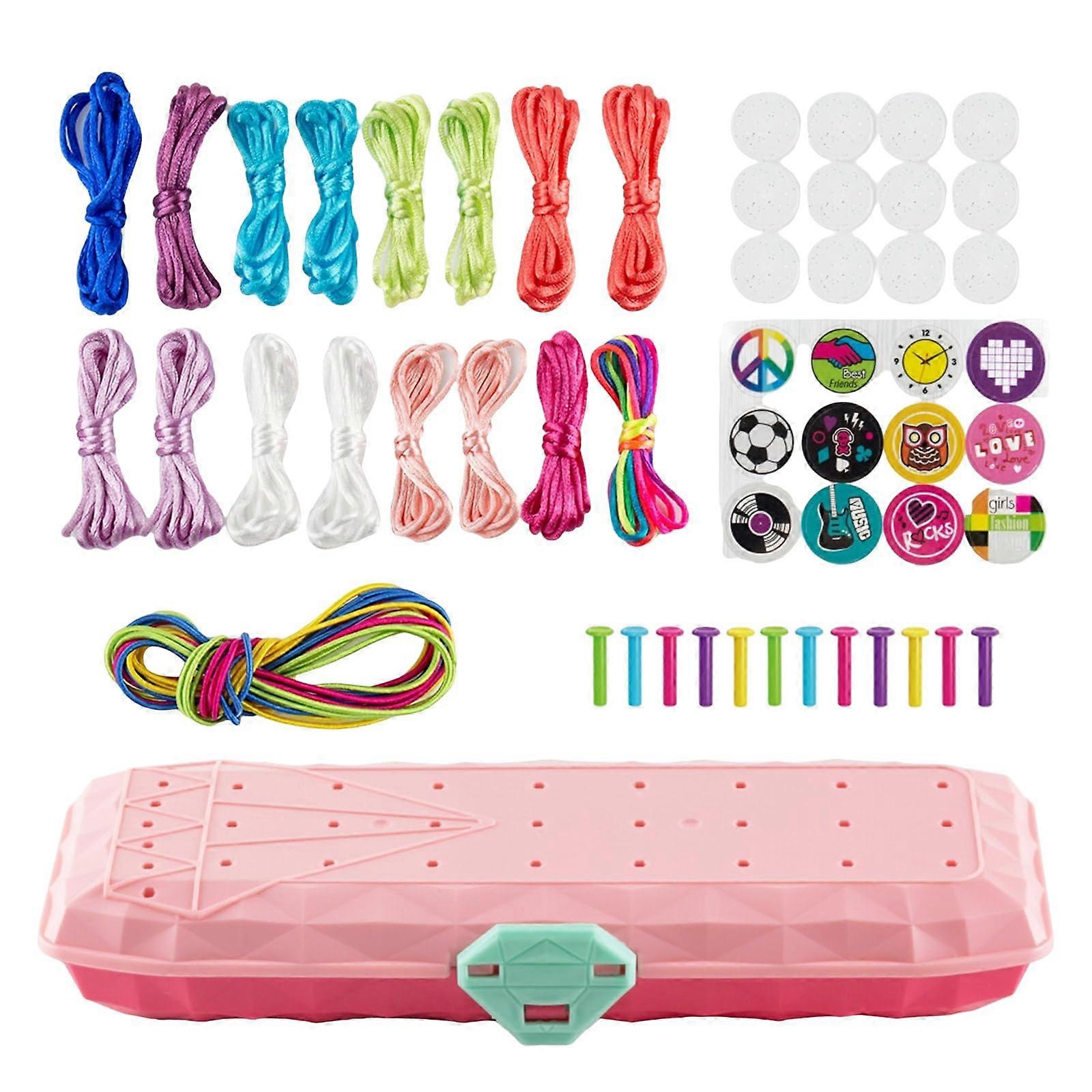 Bracelet Weaving Tool for Handchain Craft, Practical Wristchain Maker for Women and Girls, DIY Hand Rope Kit