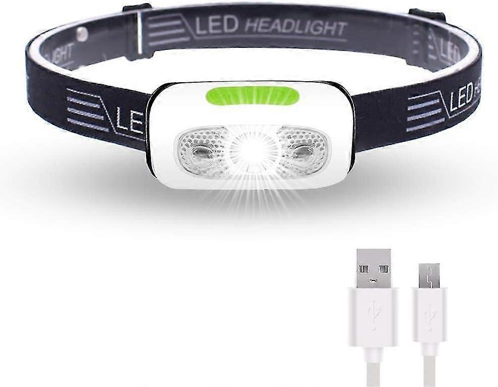 500 Lumens USB Rechargeable Headlamp,Lightweight,Super Bright LED Running Headlamp for Runner