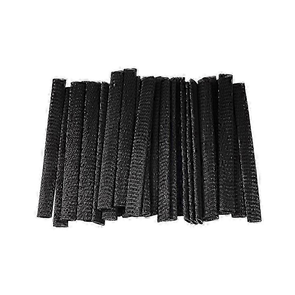 100pcs Make-up Pinsel Mesh Abdeckung Kosmetikpinsel Schutz Net Sleeve Guards (Schwarz) hwy