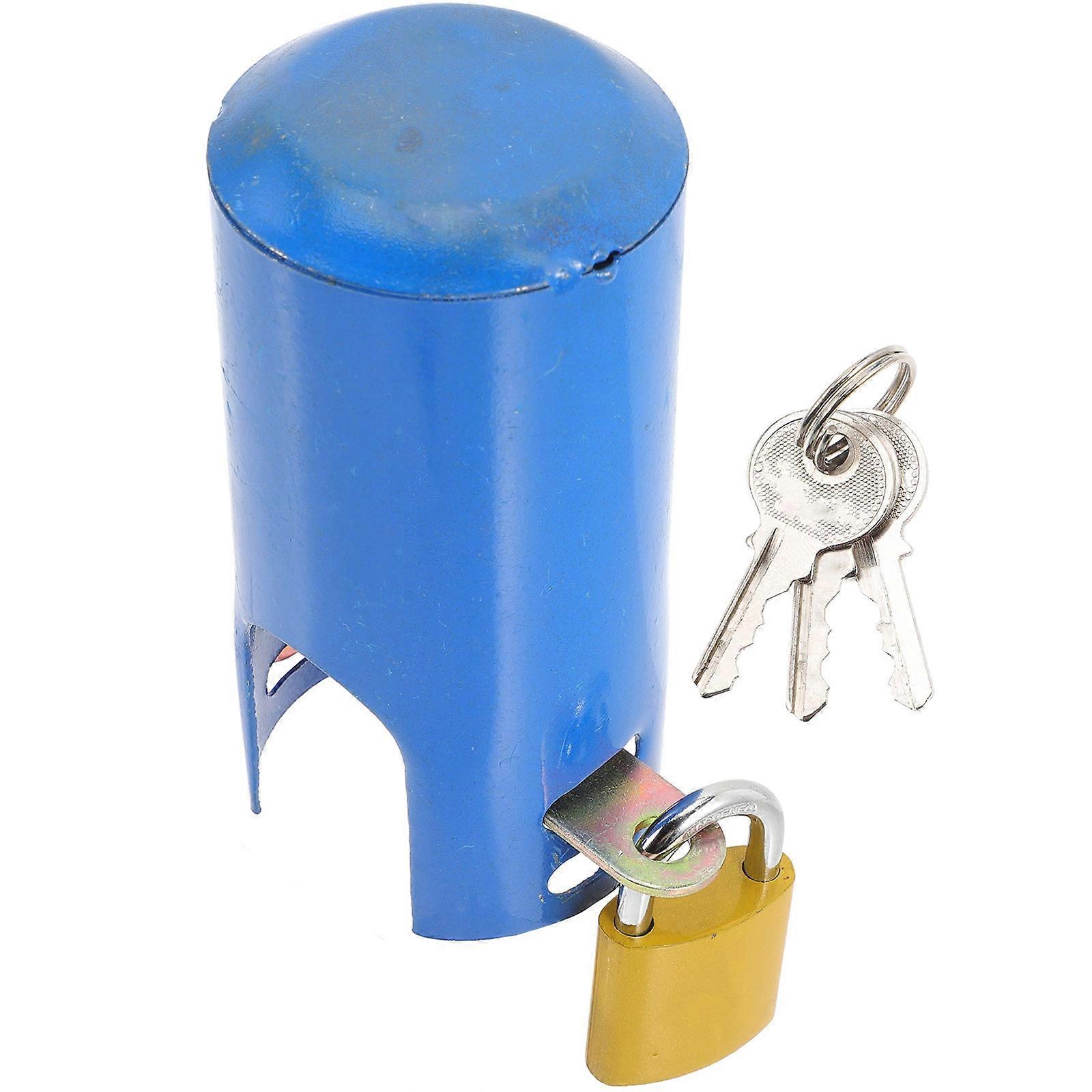 Stainless Steel Hose Bib Lock Durability Square Shape Garden 1 Set