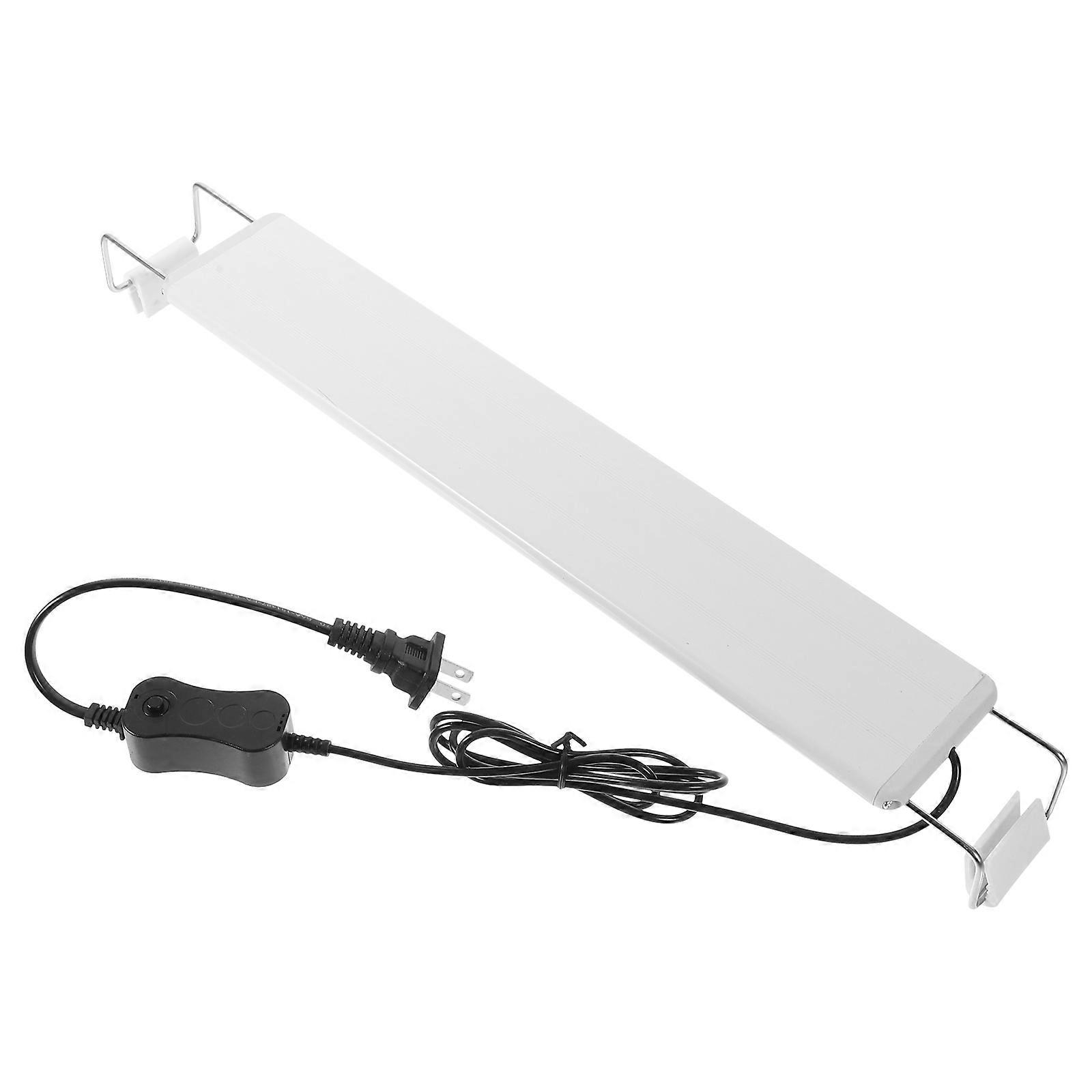 Aquarium Light Fish Tank Lighting Tool Easy Installation Plug Compatible White Color 37.80X7.00X4.00Cm 1Set