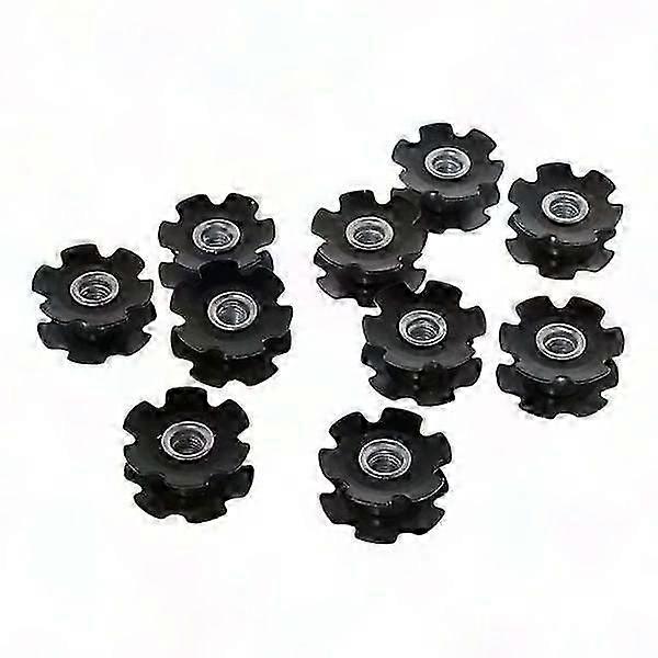 3X10st flänsad stjärnmutterbricka för 1-1/8" cykelheadset
