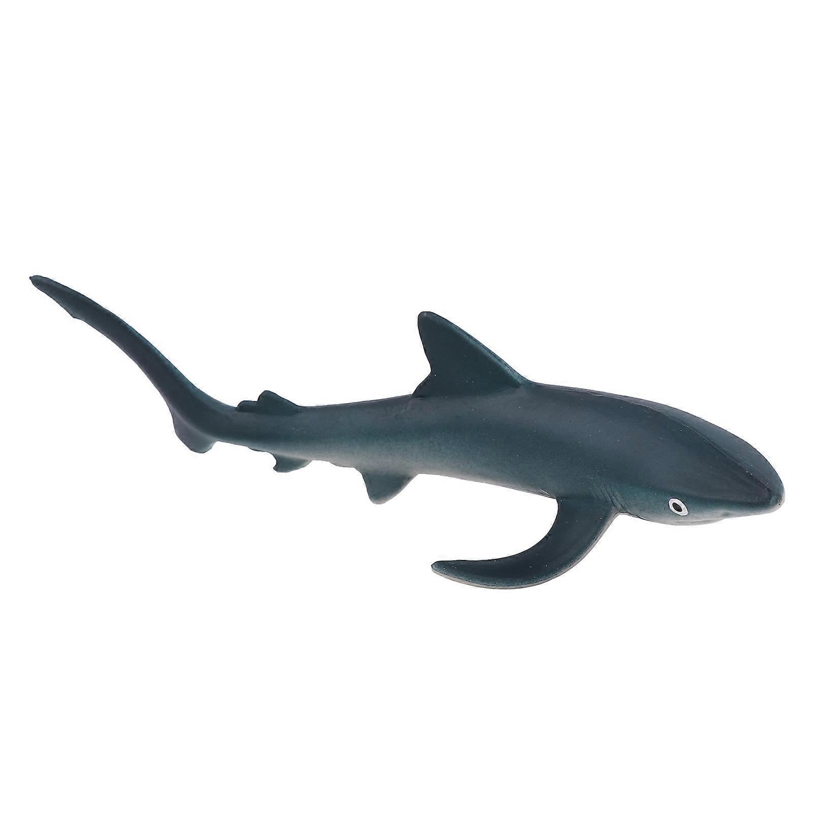Shark Action Figure Simulation Animal Model For Children Imagination Development Dark Grey 12.6X5.9CM Plastic 1Pack