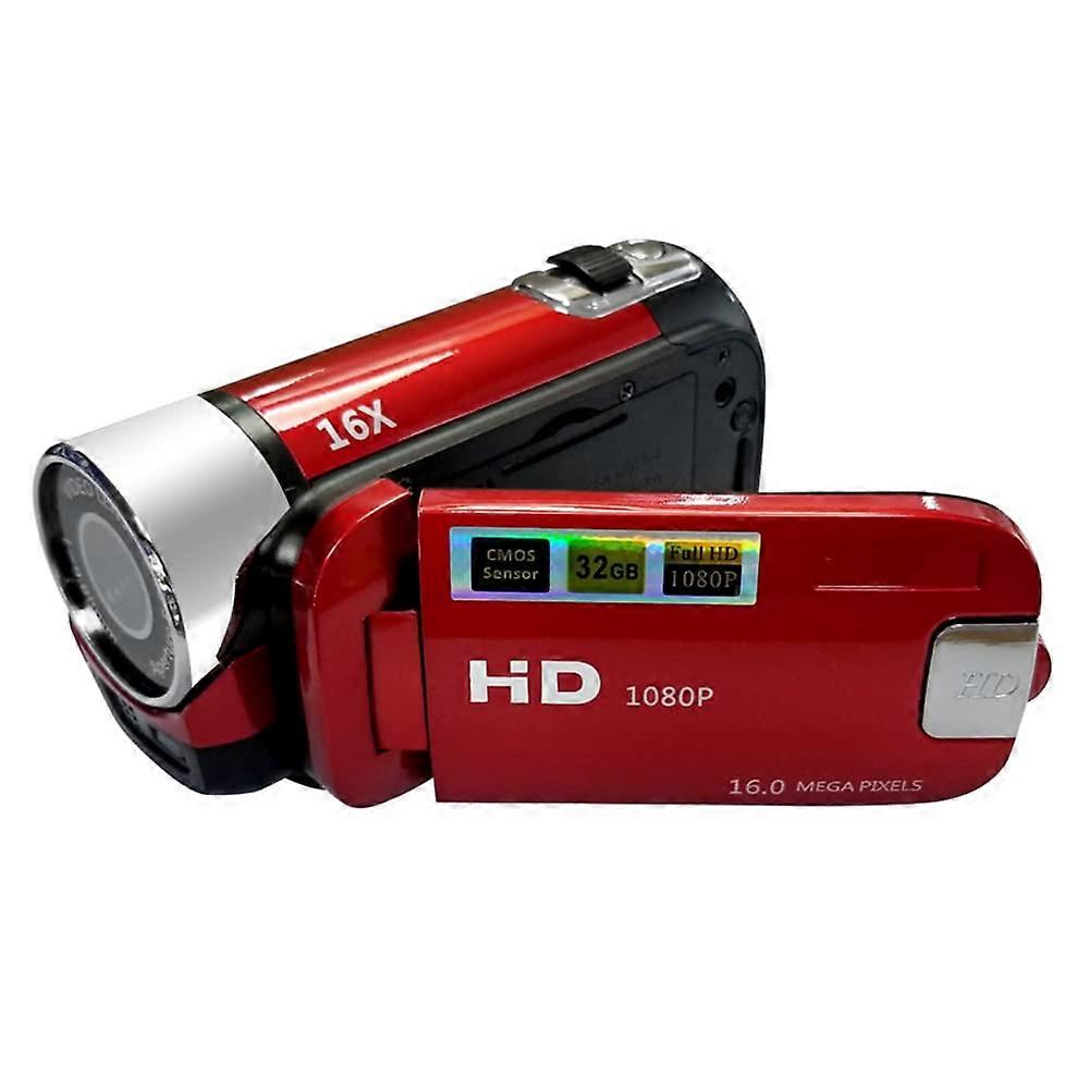 Portable 1080P Definition Digital Video Camera DV Camcorder 16MP 2.7 Inch LCD Screen 16X Digital Zoom Builtin Battery